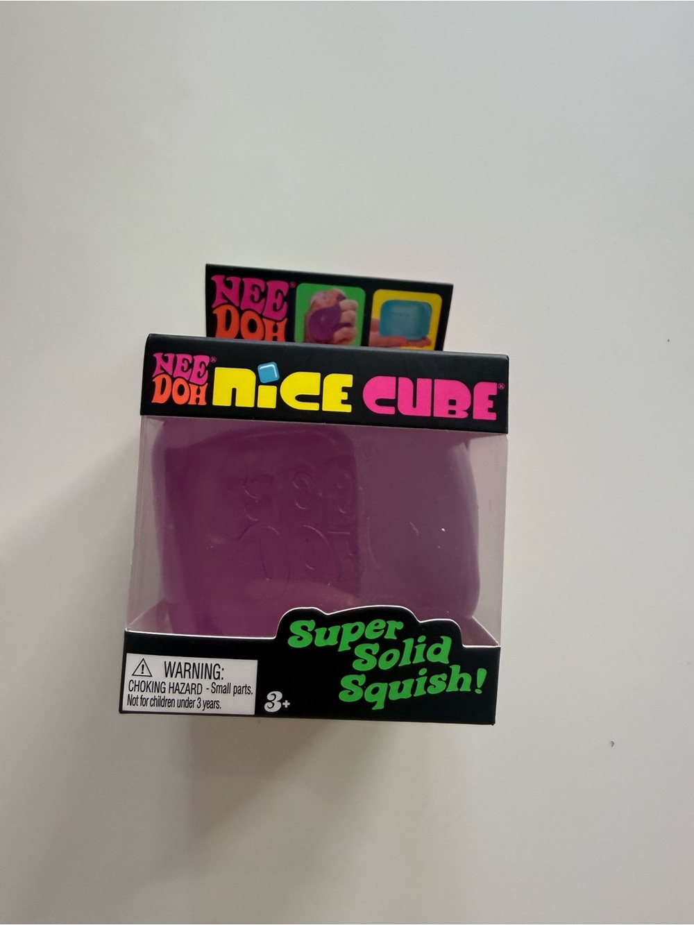 NEW NeeDoh Nice Cube Super Solid Squish - Purple